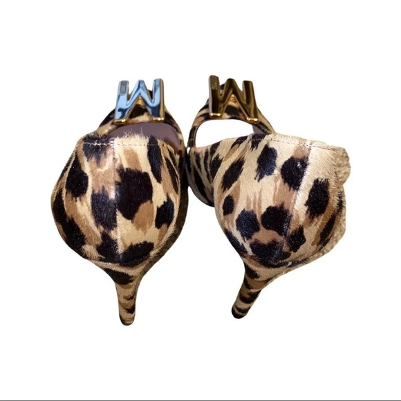 Moschino Leopard Print Genuine Calf Hair Pump Size 35 - Picture 3 of 11